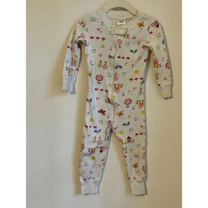 Hanna Andersson Toddler Zip-Up Organic Cotton Footless Pajamas 18-24 Months